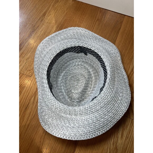 August Hat Company Hat Fedora Womens Medium Wide Brim Straw Summer Sun NEW - Picture 4 of 9